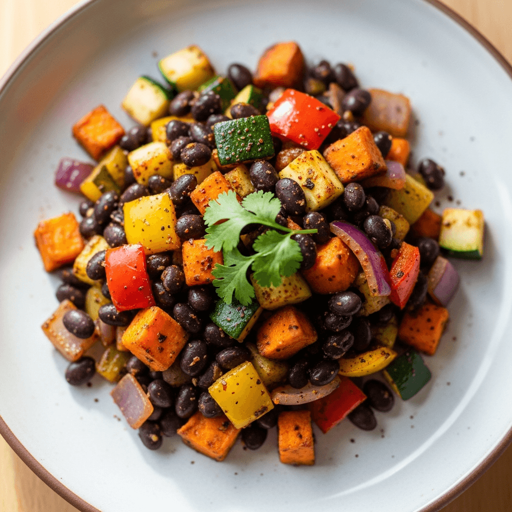 Black Bean and Veggie Skillet Hash